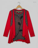 Premium Condition Womens Summer Tops | Preloved CUT LABEL | Red Polyester | Thrift Shop for Women Islamabad Pakistan | OTS