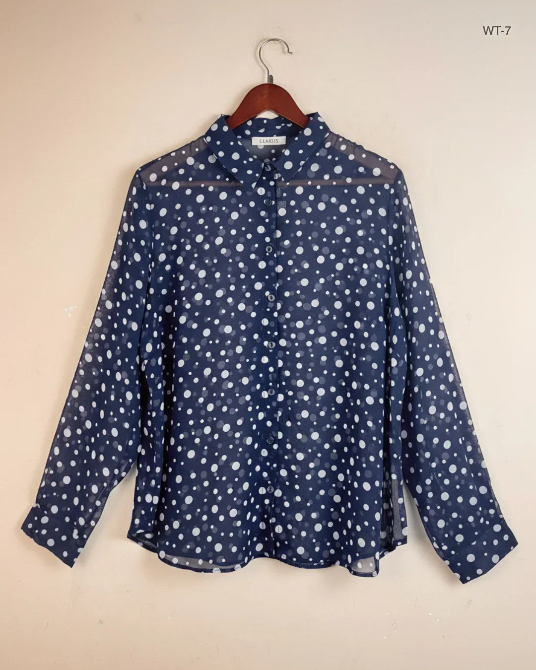 Shop Premium Plus Womens Summer Tops by Classic | Preloved Branded Clothes | Navy Blue Polyester | Women | OTS Thrift Store Islamabad Pakistan