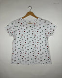 Secondhand Branded Womens Tshirts by Primark, White Cotton fabric, Premium condition, for - Online Thrift Shop Islamabad Pakistan