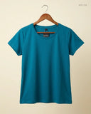 UK Imported secondhand Womens Tshirts - up fashion brand, Turquoise Cotton, Premium condition, for Womens - Online Thrift Store Islamabad Pakistan