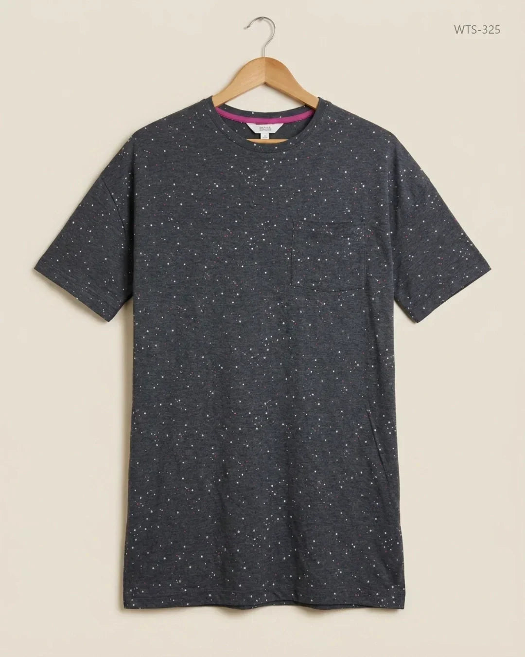 Secondhand Branded Womens Tshirts by Marks & Spencer, Charcoal Cotton fabric, Premium condition, for Womens - Online Thrift Shop Peshawar Pakistan