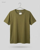 UK Imported secondhand Womens Tshirts - ZEEMAN brand, OLIVE GREEN Cotton, Premium condition, for Womens - Online Thrift Store Karachi Pakistan