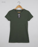 Womens Tshirts | Primark | Preloved Branded | OLIVE GREEN Cotton | Premium | OTS Thrift Store Islamabad Pakistan