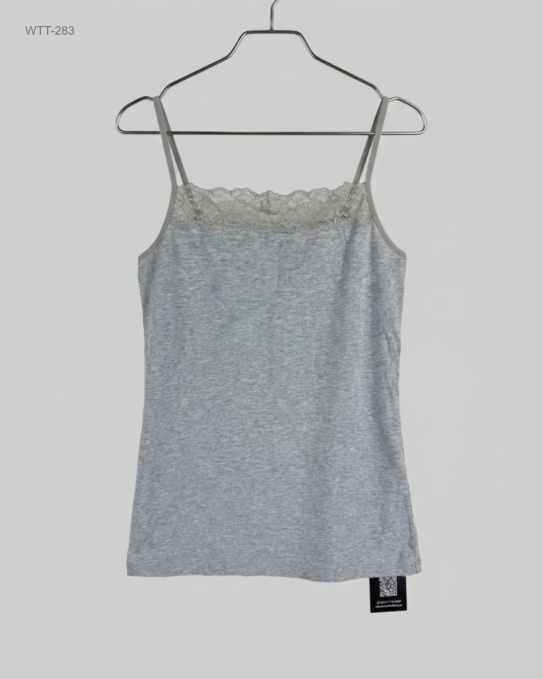 Shop Excellent Womens Tank Top by Marks & Spencer | Preloved Branded Clothes | Gray Cotton | Womens | OTS Thrift Store Karachi Pakistan