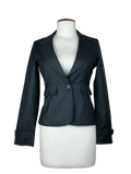 Shop Premium Women Bolero Coatt by Unknown | Preloved Branded Clothes | Grey Polyester | Womens | OTS Thrift Store Islamabad Pakistan