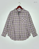 Secondhand Branded Button Down Shirt by bizien, wine red Viscose fabric, Premium condition, for Women - Online Thrift Shop Islamabad Pakistan