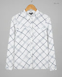 Button Down Shirt | Warehouse | Preloved Branded | White Polyester | Premium | OTS Thrift Store Lahore Pakistan