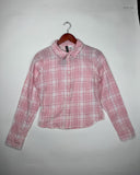 Shop Premium Button Down Shirt by H&M | Preloved Branded Clothes | Pink Cotton | Women | OTS Thrift Store Karachi Pakistan