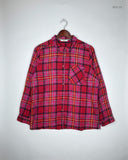 Button Down Shirt | TU | Preloved Branded | Red Viscose | Premium | OTS Thrift Store Karachi Pakistan