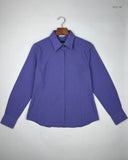 UK Imported secondhand Button Down Shirt - Disley brand, Blue Polyester, Premium Plus condition, for Women - Online Thrift Store Lahore Pakistan