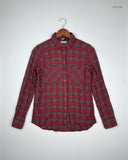 Secondhand Branded Button Down Shirt by New Look, Red Cotton fabric, Premium condition, for Women - Online Thrift Shop Islamabad Pakistan