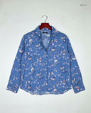 Premium Condition Button Down Shirt | Preloved H&M | Blue Cotton | Thrift Shop for Women Lahore Pakistan | OTS