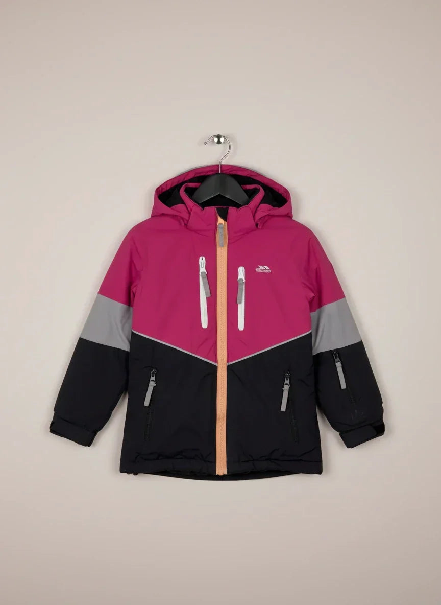 Shop Excellent Winter Boys Jackets by Trespass | Preloved Branded Clothes | black&pink Polyester | Boys | OTS Thrift Store Karachi Pakistan