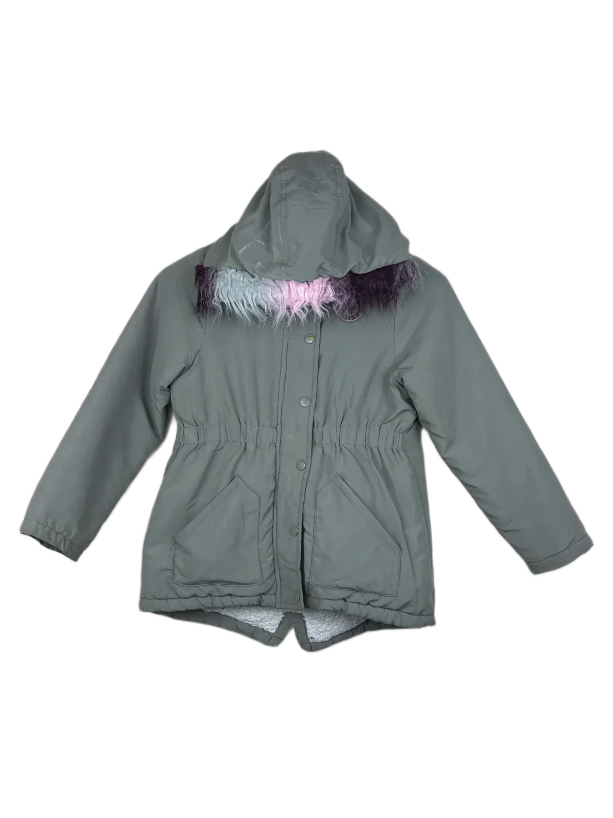 UK Imported secondhand Girls Jackets - Little Kids brand, Olive Polyester, Premium Plus condition, for Girls - Online Thrift Store Peshawar Pakistan