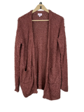 Shop Premium Winter Long Cardigans by Pul | Preloved Branded Clothes | Rust Acrylic | Women | OTS Thrift Store Lahore Pakistan