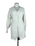 Preloved Premium Winter Long Cardigans by Fashion Nova, White Polyester for Women - OTS Thrift Shop Peshawar Pakistan