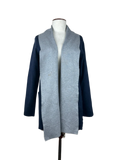 Secondhand Branded Winter Long Cardigans by Paul Costelloe, Blue Viscose fabric, Premium condition, for Women - Online Thrift Shop Lahore Pakistan