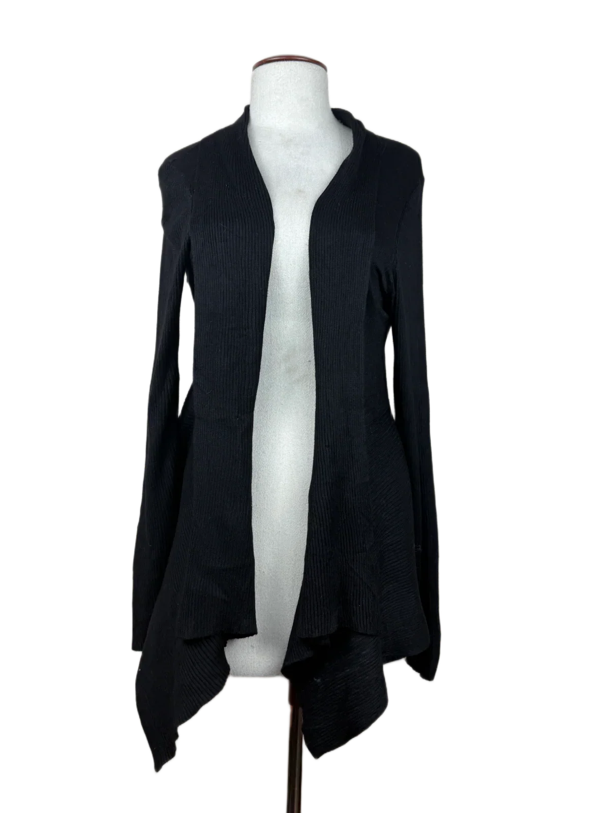 Preloved Premium Winter Long Cardigans by 89th & Madison, Black Rayon for Women - OTS Thrift Shop Lahore Pakistan