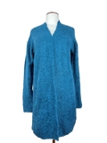 Winter Long Cardigans | Lands End | Preloved Branded | Cyan Acrylic | Premium | OTS Thrift Store Islamabad Pakistan