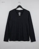 Men's Full Sleeves T-Shirt | LANDS' END | Preloved Branded | Black Cotton | Premium | OTS Thrift Store Peshawar Pakistan