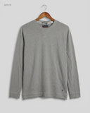 Preloved Excellent Men's Full Sleeves T-Shirt by ESPRIT, Grey Cotton for Men - OTS Thrift Shop Peshawar Pakistan