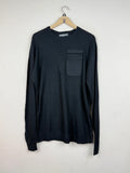 Preloved Excellent Men's Jumpers & Sweaters by Primark, Black Cotton for Men - OTS Thrift Shop Islamabad Pakistan