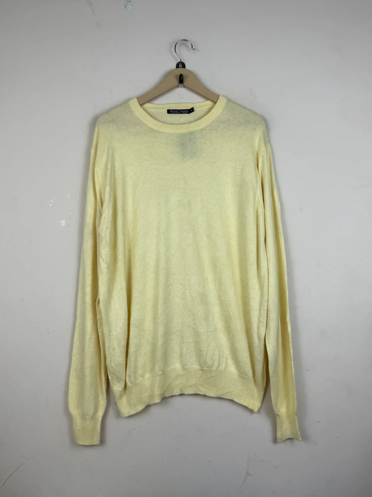 Shop Premium Men's Jumpers & Sweaters by Woolovers | Preloved Branded Clothes | LightYellow Cotton | Men | OTS Thrift Store Peshawar Pakistan
