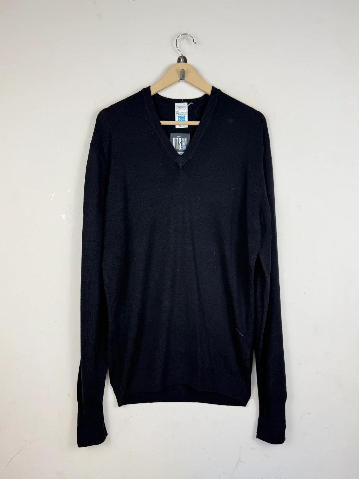 Shop Premium Men's Jumpers & Sweaters by ST michael | Preloved Branded Clothes | Black lambs wool | Men | OTS Thrift Store Peshawar Pakistan