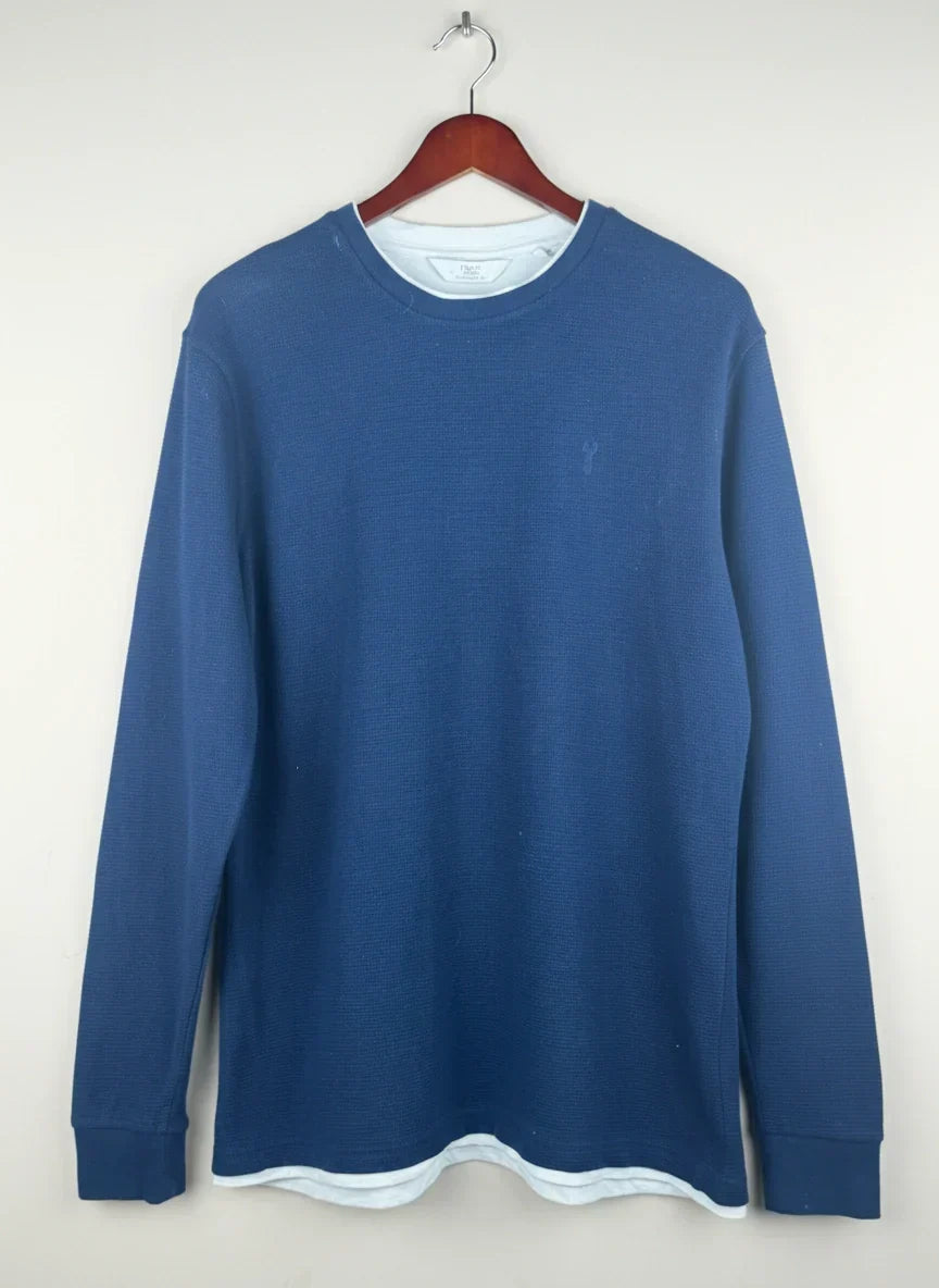 Preloved Premium Plus Men's Jumpers & Sweaters by Next, Blue Cotton for Men Sweaters - OTS Thrift Shop Islamabad Pakistan
