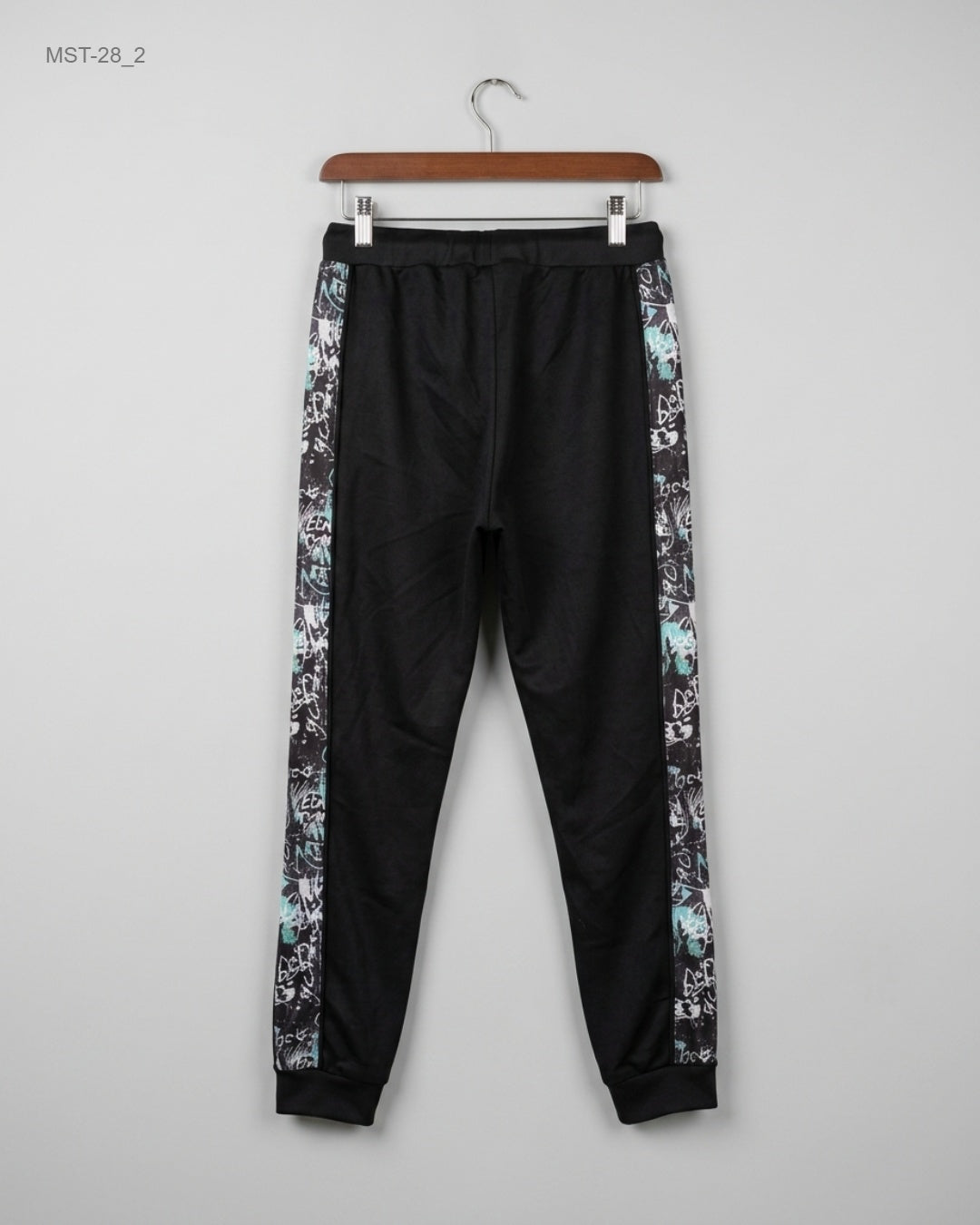 Preloved Men Sports Trousers by SONNETI in Black Polyester for MENS - Premium Condition | OTS Pakistan (MST-28)