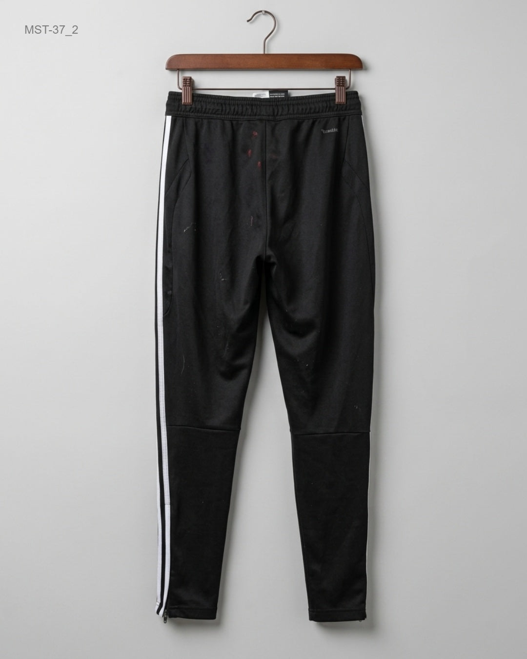 Preloved Men Sports Trousers by ADIDAS in Black Polyester for MENS - Premium Condition | OTS Pakistan (MST-37)
