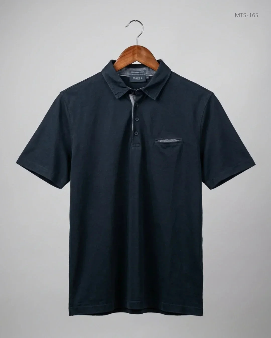Secondhand Branded Mens Tshirts by MAERZ, Black cotton fabric, Premium condition, for Men - Online Thrift Shop Karachi Pakistan