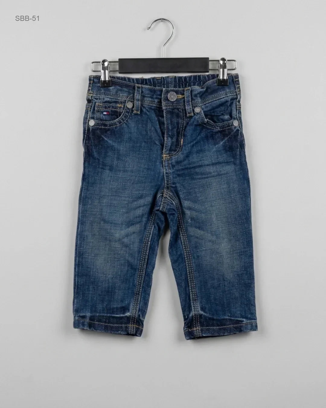 Shop Excellent Boys Summer Bottoms by Tommy Hilfiger | Preloved Branded Clothes | Blue DENIM | Boys | OTS Thrift Store Karachi Pakistan
