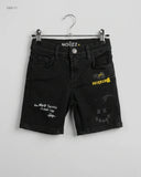 Secondhand Branded Boys Summer Bottoms by NOIZZ, Black JEANS fabric, Excellent condition, for Boys - Online Thrift Shop Peshawar Pakistan