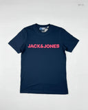 Secondhand Branded Boys Summer Tops by JACK&JONES, DarkBlue Cotton fabric, Premium condition, for Boys - Online Thrift Shop Karachi Pakistan