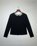 UK Imported secondhand Summer Crop Tops - H&M brand, Black Polyester, Premium condition, for Womens - Online Thrift Store Karachi Pakistan