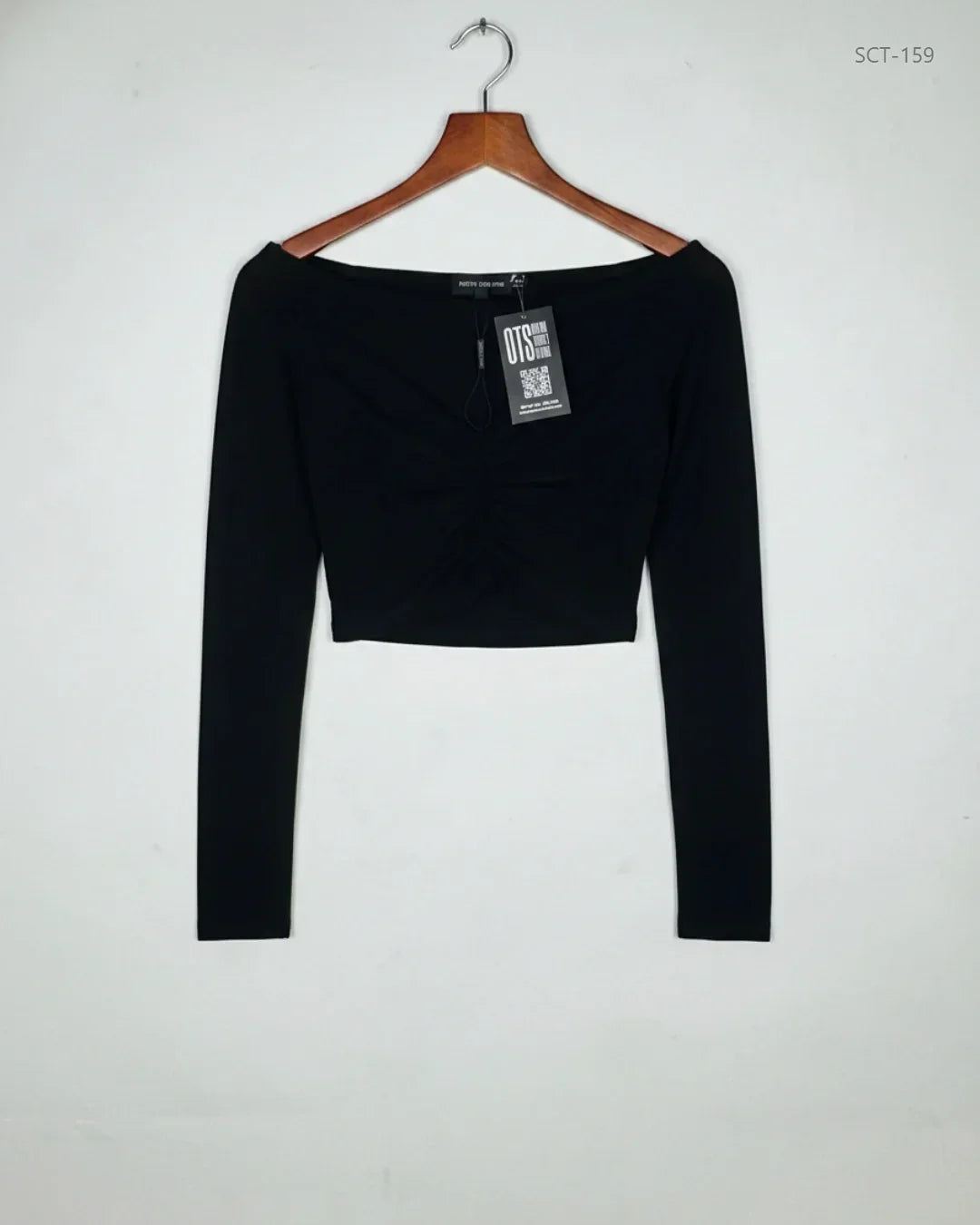 Premium Plus Condition Summer Crop Tops | Preloved PRETTYLITTLETHING | Black Polyester | Thrift Shop for Womens Peshawar Pakistan | OTS