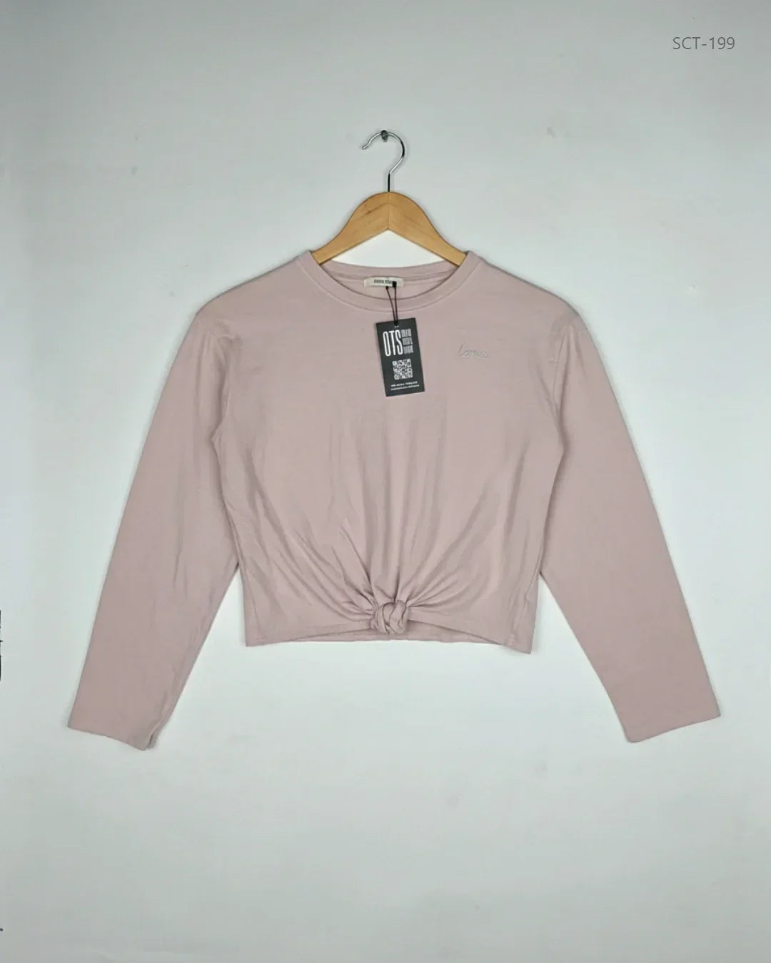 Shop Premium Summer Crop Tops by H&M | Preloved Branded Clothes | Rose Pink Cotton | Womens | OTS Thrift Store Lahore Pakistan