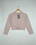 Shop Premium Summer Crop Tops by H&M | Preloved Branded Clothes | Rose Pink Cotton | Womens | OTS Thrift Store Lahore Pakistan
