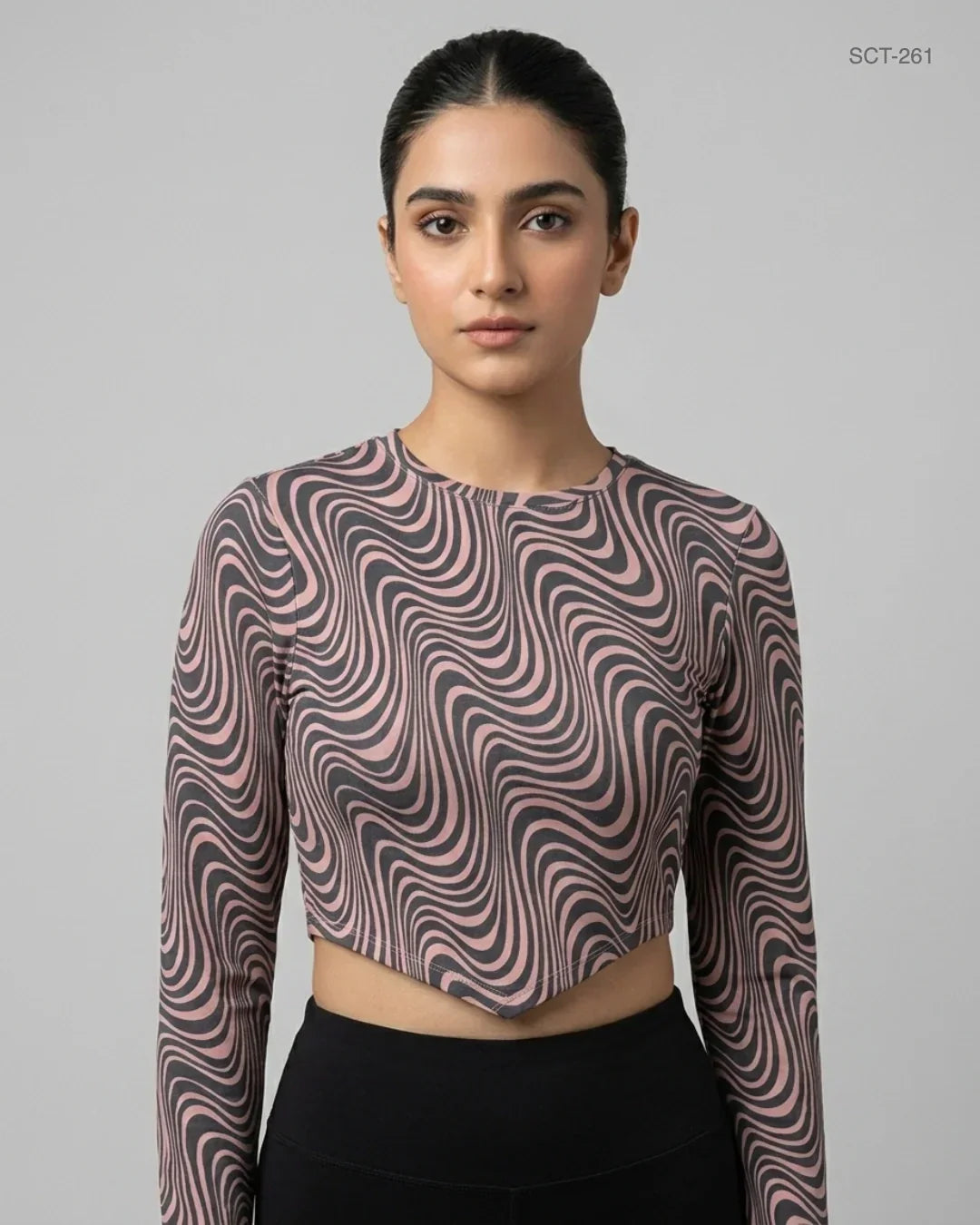 Shop Premium Summer Crop Tops by CUT LABEL | Preloved Branded Clothes | Black & Brown Cotton | Womens | OTS Thrift Store Lahore Pakistan
