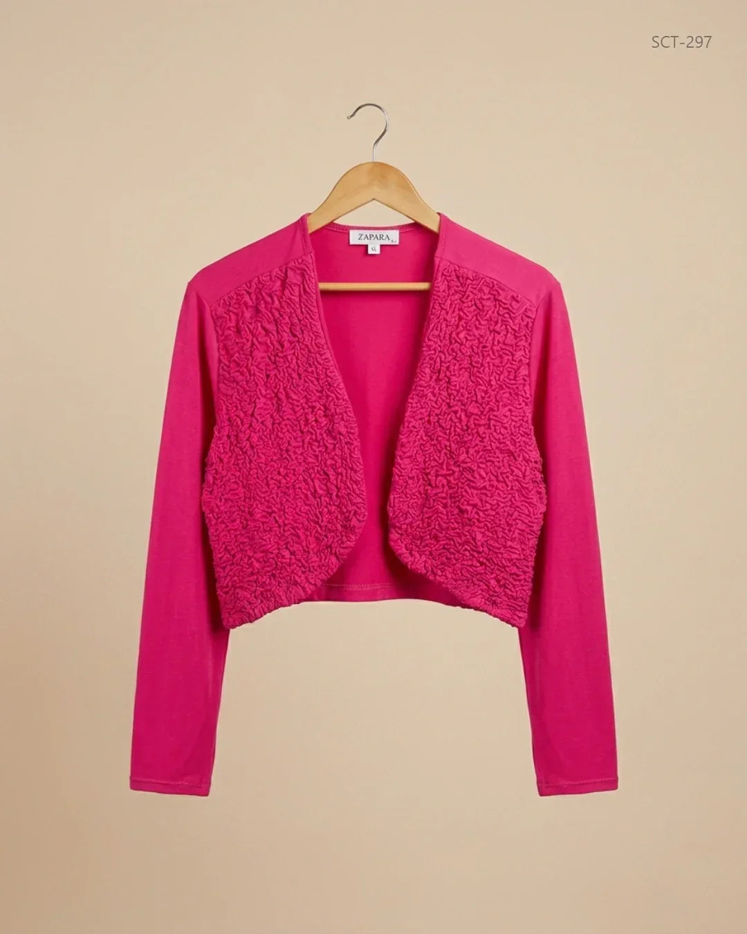 Secondhand Branded Summer Crop Tops by ZAPARA, Pink Viscose fabric, Premium condition, for Womens - Online Thrift Shop Karachi Pakistan