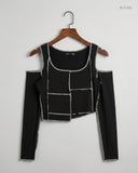 Summer Crop Tops | Shein | Preloved Branded | Black Polyester | Premium | OTS Thrift Store Peshawar Pakistan
