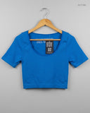 Shop Premium Summer Crop Tops by Primark | Preloved Branded Clothes | Blue Polyester | Womens | OTS Thrift Store Peshawar Pakistan