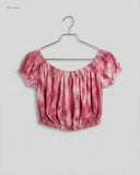 Summer Crop Tops | Primark | Preloved Branded | Pink Polyester | Premium | OTS Thrift Store Karachi Pakistan