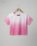 Summer Crop Tops | JEFF & CO | Preloved Branded | Pink Polyester | Excellent | OTS Thrift Store Karachi Pakistan