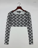 Shop Premium Summer Crop Tops by PULL&Bear | Preloved Branded Clothes | Black & White Polyester | Womens | OTS Thrift Store Peshawar Pakistan