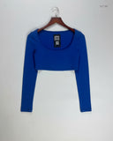 Premium Condition Summer Crop Tops | Preloved Shein | Blue Polyester | Thrift Shop for Womens Islamabad Pakistan | OTS