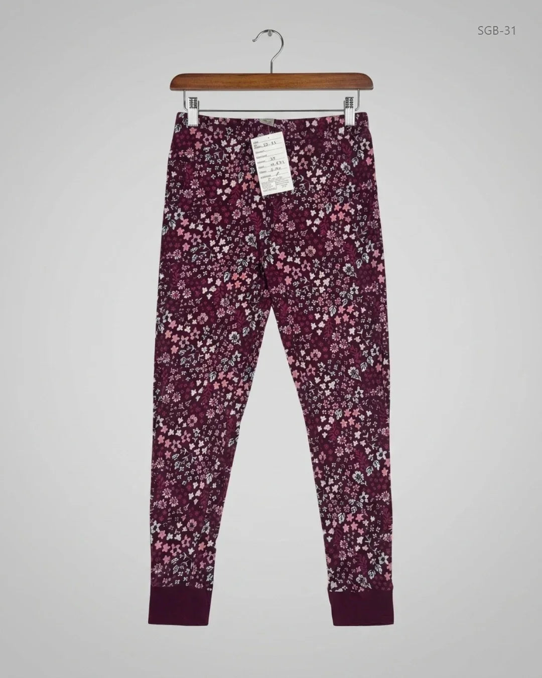 Preloved Premium Girls Summer Bottoms by George, Maroon Cotton for Girls - OTS Thrift Shop Lahore Pakistan