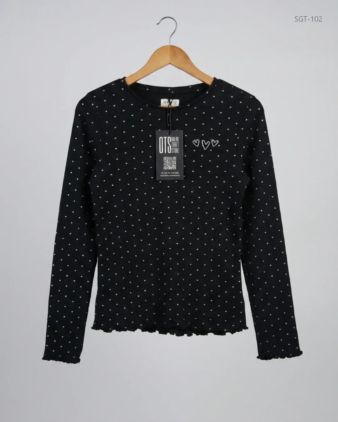 Shop Premium Girls Summer Tops by F&F | Preloved Branded Clothes | Black Cotton | Girls | OTS Thrift Store Islamabad Pakistan