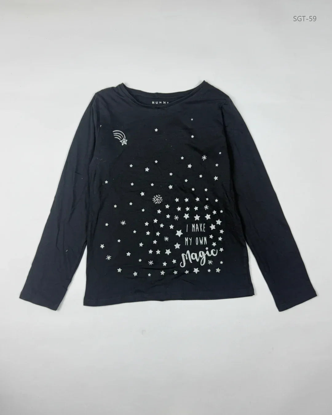Girls Summer Tops | NUTMEG | Preloved Branded | Black Cotton | Premium Plus | OTS Thrift Store Islamabad Pakistan